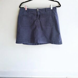 Reitmans Linen Blend Navy Blue Skort Size 6